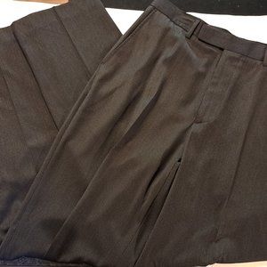 Public Notices Black Pinstripe Dress Pants